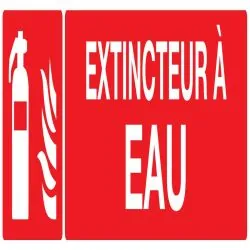 Panneau EXTINCTEUR A EAU 200X52 NORMAS Taliaplast 620108