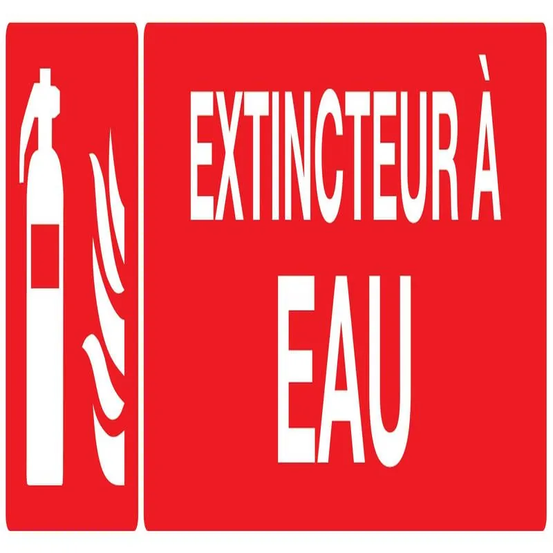 Panneau EXTINCTEUR A EAU 200X52 NORMAS Taliaplast 620108