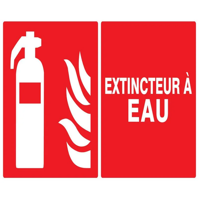 Panneau EXTINCTEUR EAU 330x200 NORMASI Taliaplast 621108