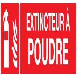 Panneau EXTINCTEUR A POUDRE 200X52 NOR Taliaplast 620109