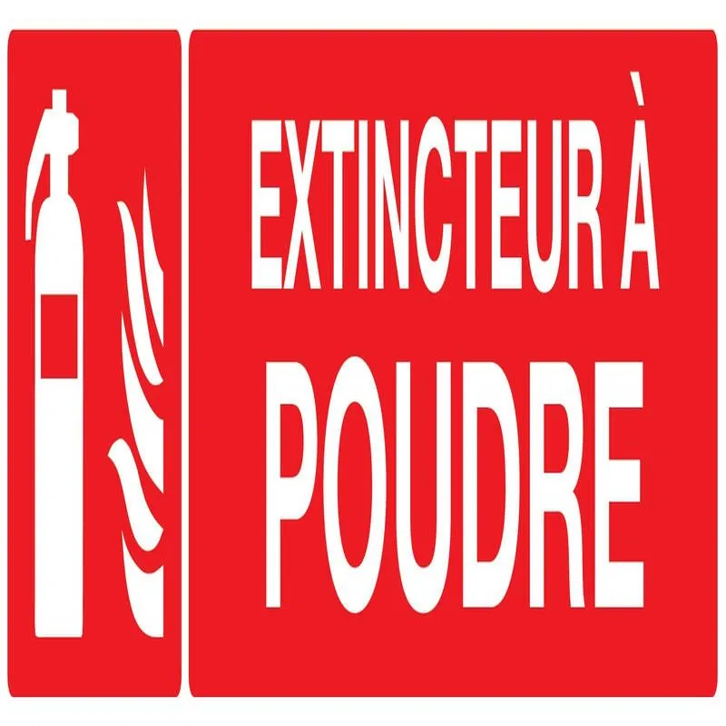 Panneau EXTINCTEUR A POUDRE 200X52 NOR Taliaplast 620109