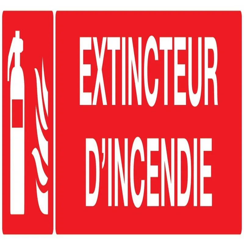 Panneau EXTINCTEUR D'INCENDIE 330X75 N Taliaplast 625101