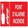 Panneau POINT D'ALARME INCENDIE NORMAS Taliaplast 626103