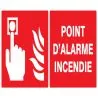 Panneau POINT D'ALARME INCENDIE NORMAS Taliaplast 621103
