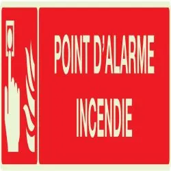 Panneau POINT D'ALARME INCENDIE NORMAS Taliaplast 635103