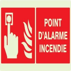 Panneau POINT D'ALARME INCENDIE NORMAS Taliaplast 631103