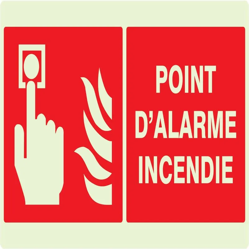 Panneau POINT D'ALARME INCENDIE NORMAS Taliaplast 631103