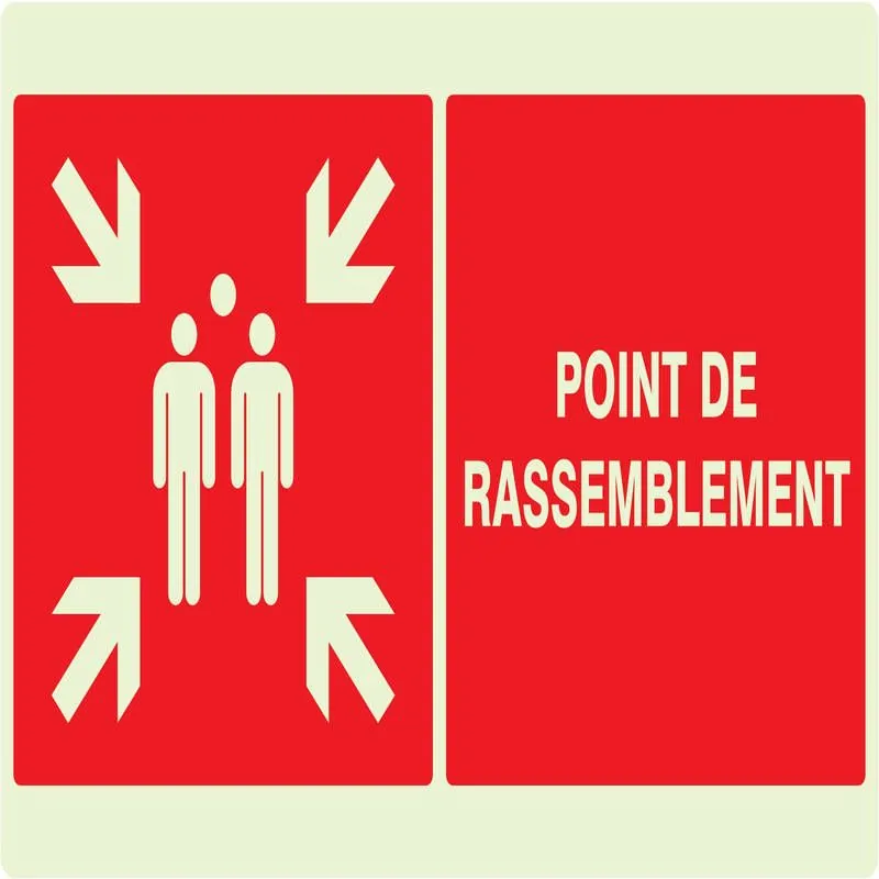 Panneau POINT RASSEMBL.APRES EVACUATI. Taliaplast 631111