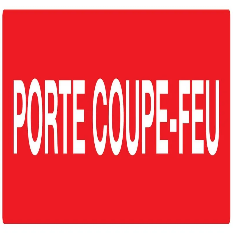 Panneau PORTE COUPE FEU N0 1 200x52 NO Taliaplast 620104