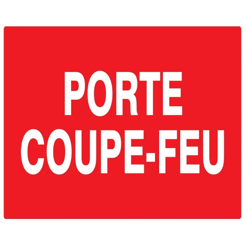 Panneau PORTE COUPE FEU N0 1 330x200 N Taliaplast 621104