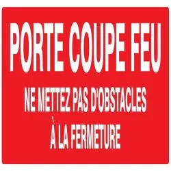 Panneau PORTE COUPE FEU (+texte)200x52 Taliaplast 620121