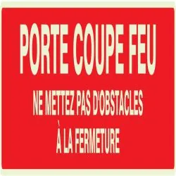Panneau PORTE COUPE FEU N0 2 NORMASIGN Taliaplast 635104