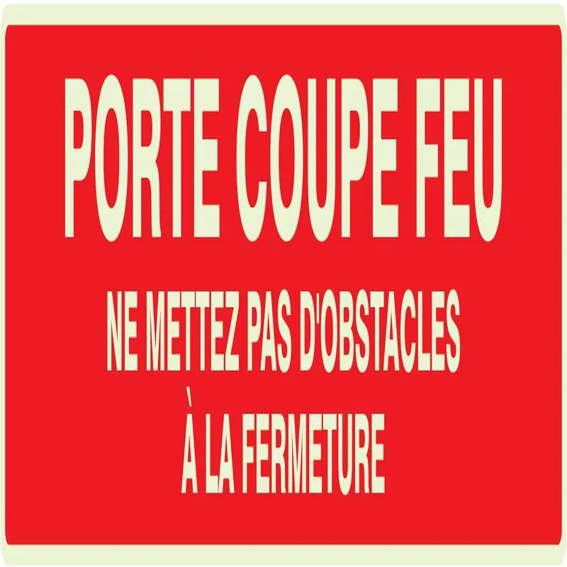 Panneau PORTE COUPE FEU N0 2 NORMASIGN Taliaplast 635104
