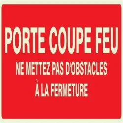 Panneau PORTE COUPE FEU N0 2 NORMASIGN Taliaplast 636104