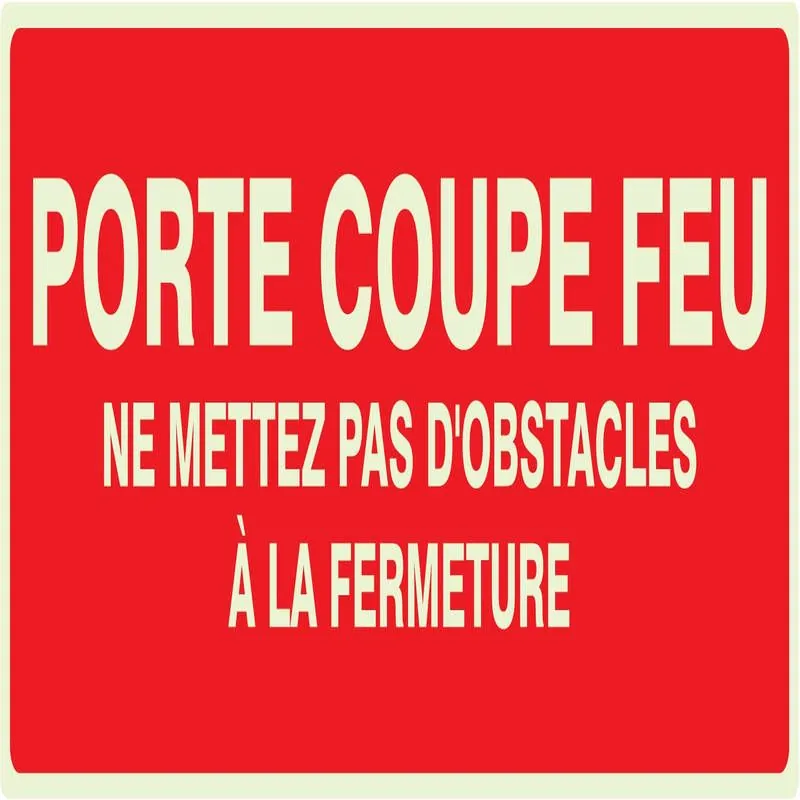Panneau PORTE COUPE FEU N0 2 NORMASIGN Taliaplast 636104