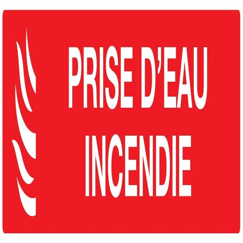 Panneau PRISE EAU INCENDIE 200x52 NORM Taliaplast 620113