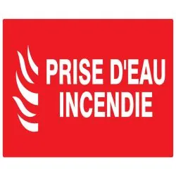 Panneau PRISE D'EAU INCENDIE 330X200 N Taliaplast 621113