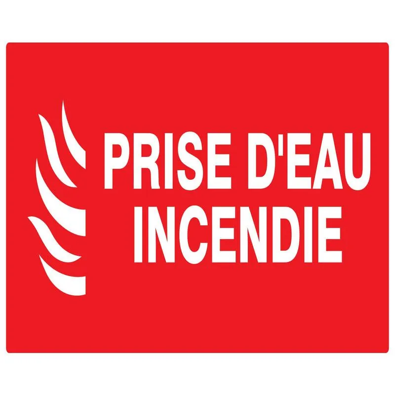 Panneau PRISE D'EAU INCENDIE 330X200 N Taliaplast 621113