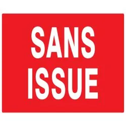 Panneau SANS ISSUE INCENDIE 330x200 NO Taliaplast 621124