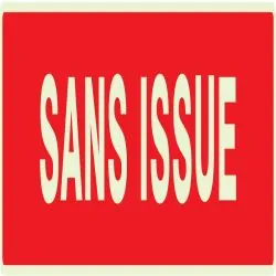 Panneau SANS ISSUE (INCENDIE) NORMASIG Taliaplast 635124