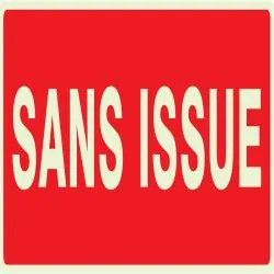 Panneau SANS ISSUE (INCENDIE) NORMASIG Taliaplast 636124