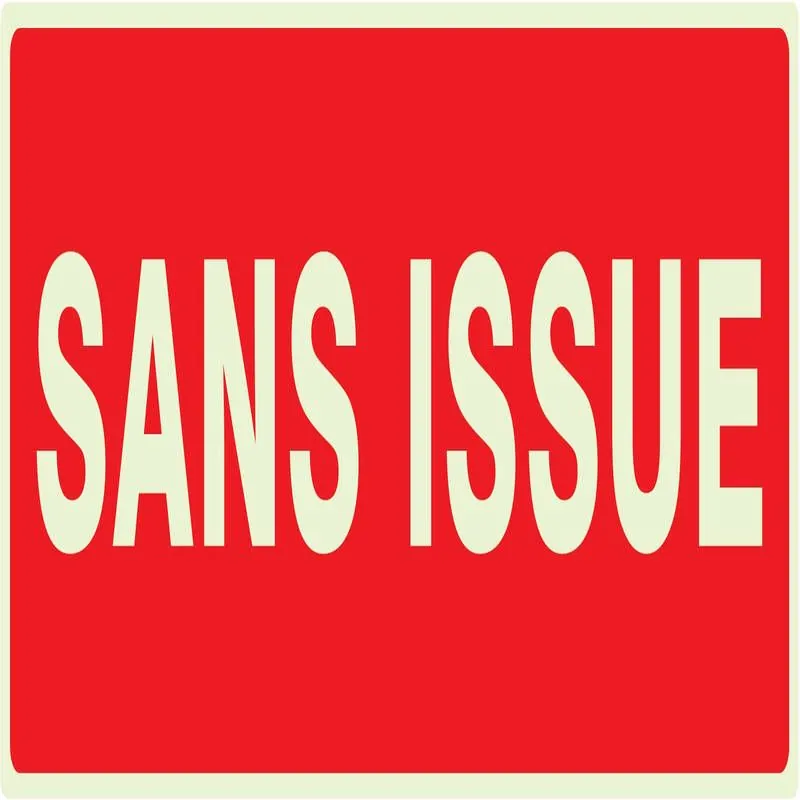 Panneau SANS ISSUE (INCENDIE) NORMASIG Taliaplast 636124
