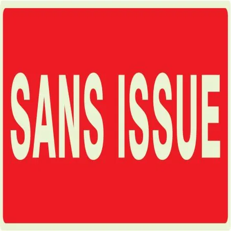 Panneau SANS ISSUE (INCENDIE) NORMASIG Taliaplast 636124