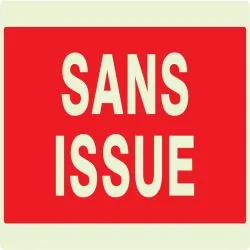 Panneau SANS ISSUE (INCENDIE) NORMASIG Taliaplast 631124