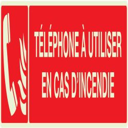 Panneau TELEPHONE A UTILISER EN CAS D' Taliaplast 635126