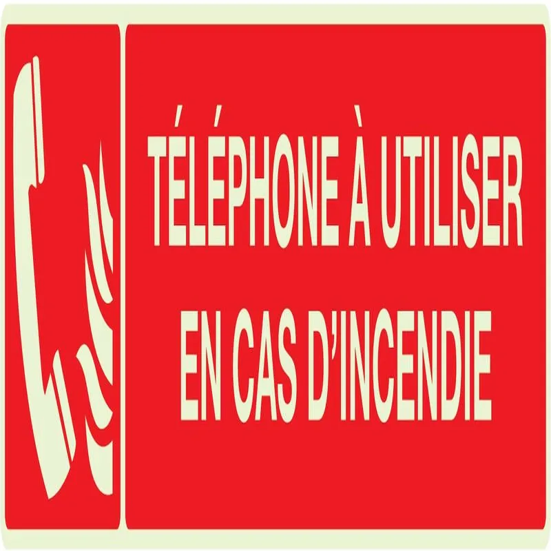 Panneau TELEPHONE A UTILISER EN CAS D' Taliaplast 635126