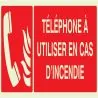 Panneau TELEPHONE UTILISER CAS URGENCE Taliaplast 636126