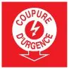 Panneau COUPURE ELECTRICITE D'URGENCE Taliaplast 628110