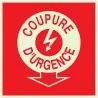 Panneau COUPURE ELECTRICITE D'URGENCE Taliaplast 638110