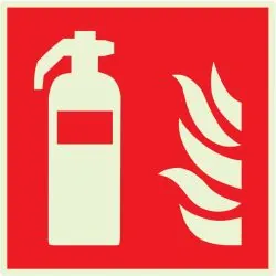 Panneau EXTINCTEUR D'INCENDIE 200X200 Taliaplast 638101