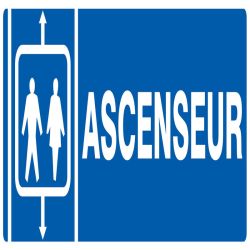 ASCENSEUR NORMASIGN 330X120 Taliaplast 626601