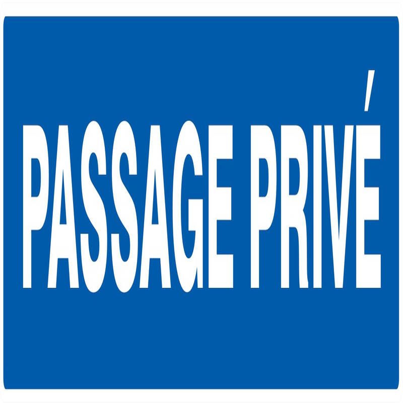 PASSAGE PRIVE NORMASIGN 330X75 Taliaplast 625601