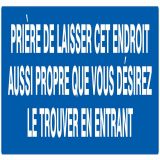 PRIER.LAISSEZ ENDROIT PROPRE N Taliaplast 625641