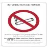 Panneau INTERDICTION DE FUMER 210x297 Taliaplast 629002