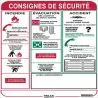 CONSIGNES DE SECURITE 300X450 Taliaplast 620001