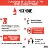 CONSIGNES D'EVACUATION EN MILI Taliaplast 620002