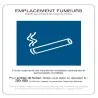 Panneau EMPLACEMENT FUMEURS 150x210 NO Taliaplast 629003