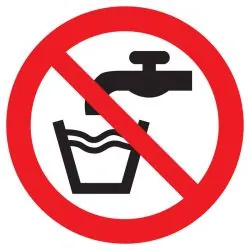 Panneau EAU NON POTABLE NORMASIGN ADHE Taliaplast 722227