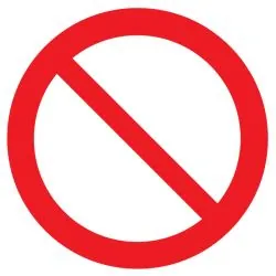 Panneau INTERDICTION NORMASIGN ADHESIF Taliaplast 724259