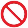 Panneau INTERDICTION NORMASIGN ADHESIF Taliaplast 724259