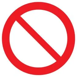 Panneau INTERDICTION NORMASIGN ADHESIF Taliaplast 722259