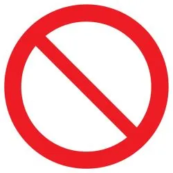 Panneau INTERDICTION NORMASIGN ADHESIF Taliaplast 723259