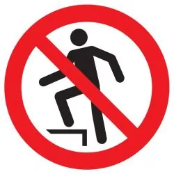Panneau INTERDICTION DE MARCHER SUR LA Taliaplast 722349