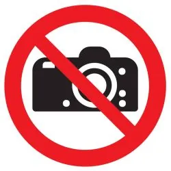 Panneau INTERDICTION DE PHOTOGRAPHIER Taliaplast 724252