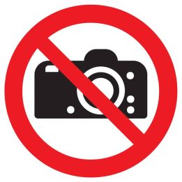Panneau INTERDICTION DE PHOTOGRAPHIER Taliaplast 723251