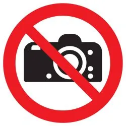 Panneau INTERDICTION DE PHOTOGRAPHIER Taliaplast 723251